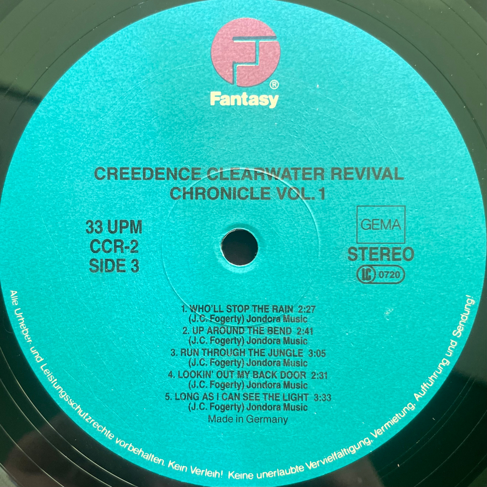 Creedence Clearwater Revival Featuring John Fogerty - Chronicle - The 20 Greatest Hits 2LP (Германия)