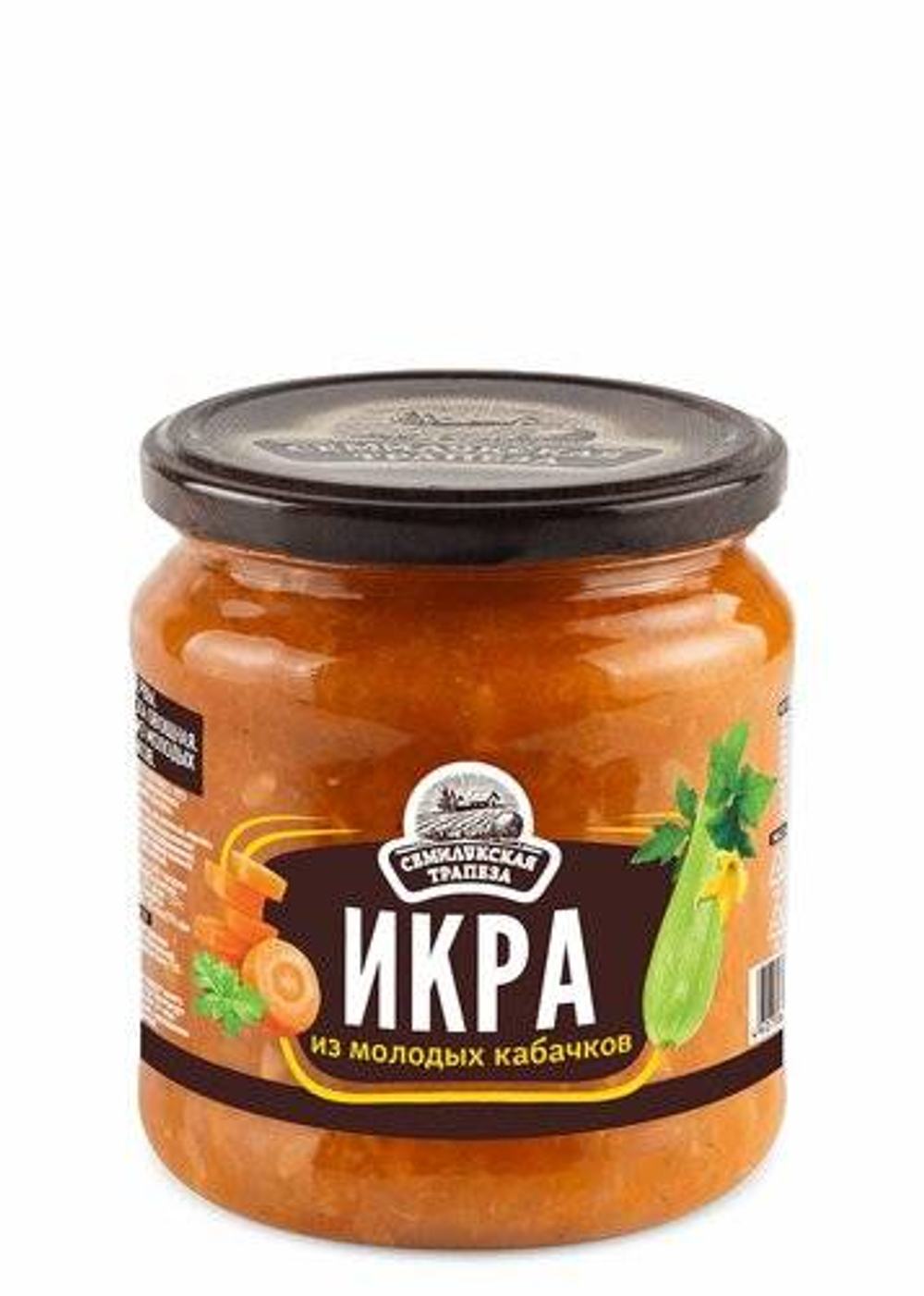 Икра из молодых кабачков 460 гр. Семилукская трапеза