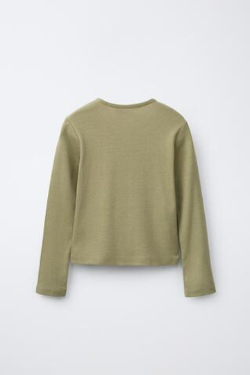 ZARA ЛОНГСЛИВ С ЗВЕЗДАМИ, ХАКИ