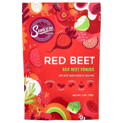 Suncore Foods, порошок из свеклы, 142 г (5 унций)