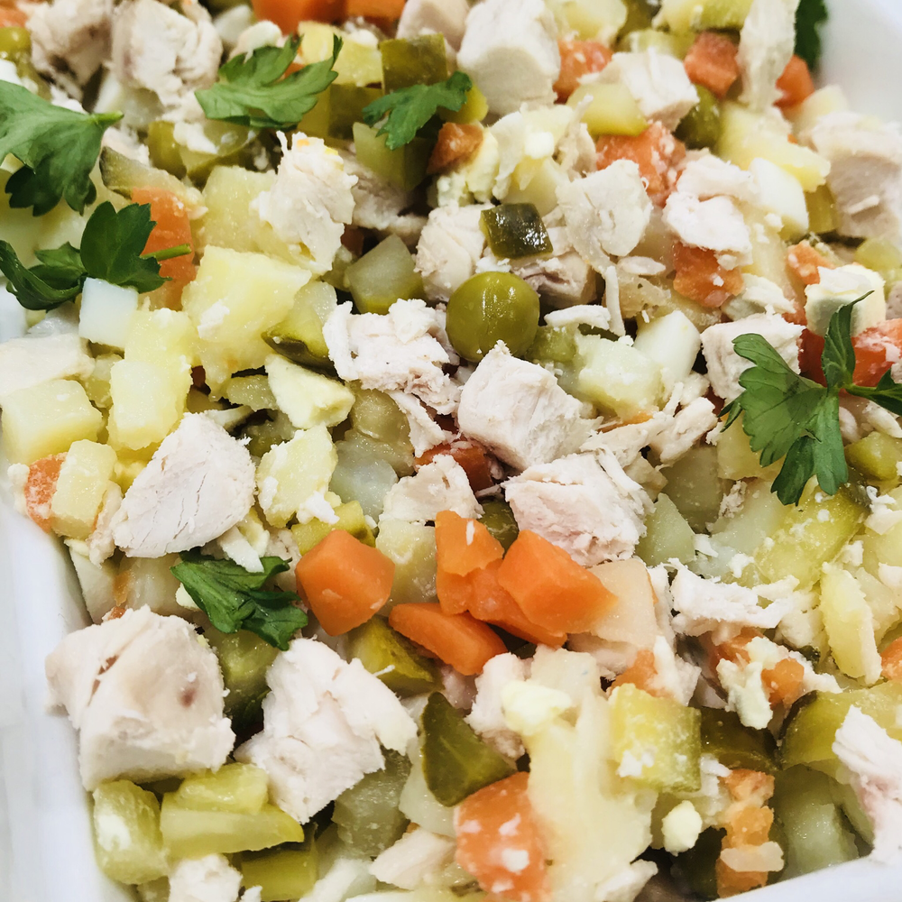 Оливье с курой
