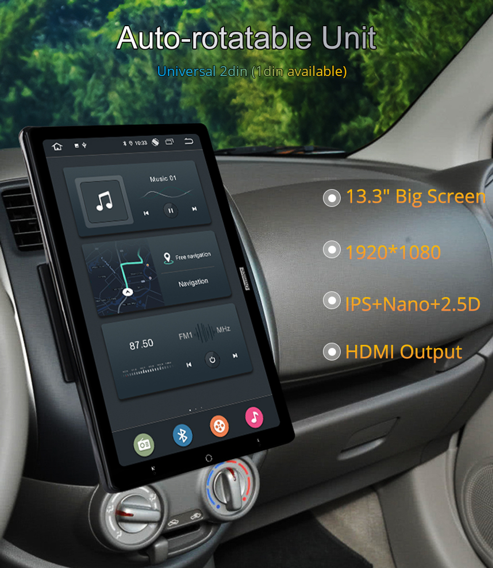 Установочный комплект универсальный  2DIN  KUBERG OL-1033-2D-D