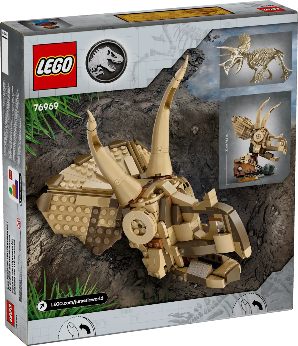 Конструктор LEGO Jurassic World 76969 Окаменелости динозавра: Череп трицератопса