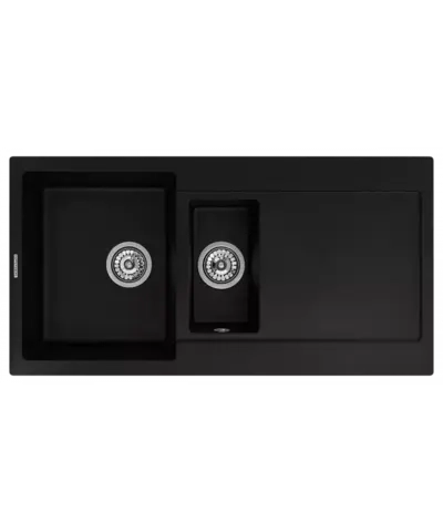 Кухонная мойка Kuppersberg MODENA 1,5B2D BLACK METALLIC