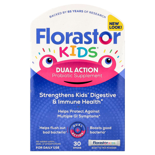 Florastor, Kids® Probiotic Supplement Powder, 30 Sticks