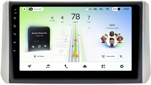 Магнитола для Mitsubishi Xpander, Xpander Cross - Teyes CC4L монитор 9" IPS, Android 14, Быстрая, Snapdragon 662, CarPlay, 4G SIM-слот