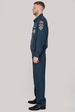Костюм летний мужской МЧС (Патруль-240, серо-синий)