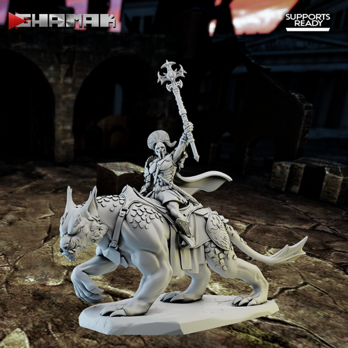 Grand Alliance Order  Stormcast Eternal Vanguard-Palladors Воитель на боевом звере №1 миниатюра для dnd, днд, pathfinder, фентези, Настольная игра, НРИ, Варгейм, РПГ