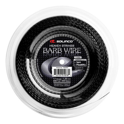 Струны теннисные Solinco Barb Wire String Reel 200m - Black