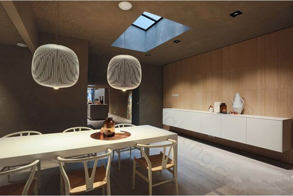 Pendant design lamp  Spokes 2 by Foscarini (Yellow)