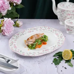 Блюдо овальное 34*27 cм h2,5 см La Vie En Rose Noble [1]
