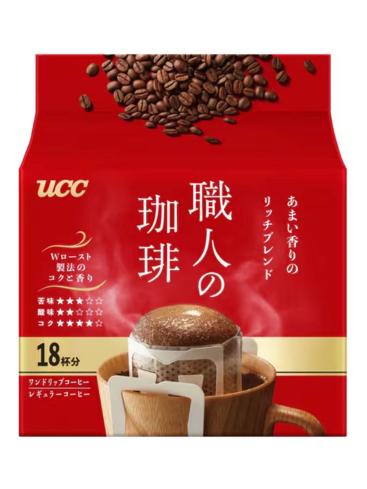 Кофе молотый UCC Red label в дрип-пакетах 18 шт