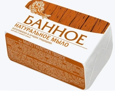 Мыло туалетное «Банное» ТМ МЫЛО 160 г. в бум. упак