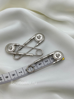 Брошь булавка Верс. серебристая