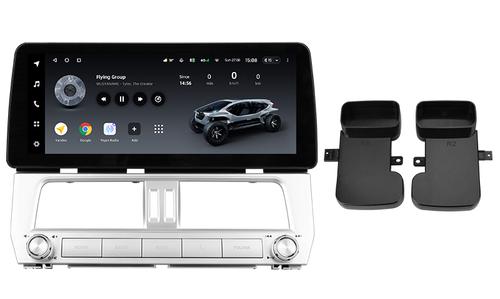Магнитола для Toyota Land Cruiser Prado 150 2017-2019 (без 360) - Teyes LUX ONE монитор 12.3" 2K QLED на Android 10, Быстрая, CarPlay, 4G SIM-слот