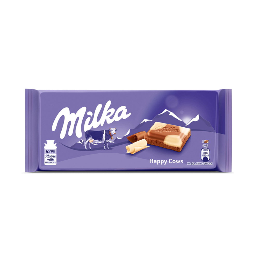 Милка шоколад 90 гр Хэппи Коус (24)