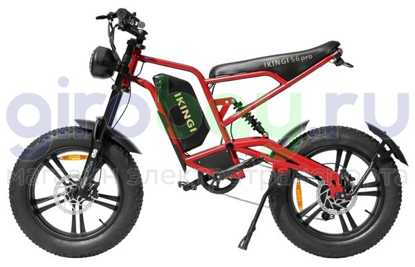 Электровелосипед IKINGI S6 PRO (60V/23Ah) - Красный