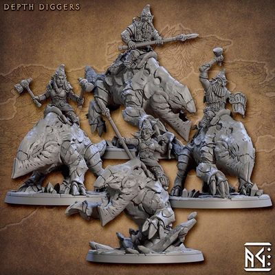 Chaos dwarfs Diggers Riders