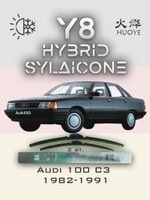Щетки стеклоочистителя HUOYE Y8 525/525 мм на Audi 100 | Hook/J-Hook