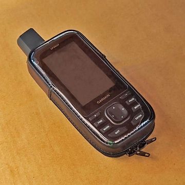 Чехол для Garmin GPSmap 67 кожаный зажим (02-132)
