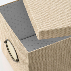 IKEA KVARNVIK  (ИКЕА КВАРНВИК)  -  Контейнер с крышкой - бежевый 25x35x20 см
