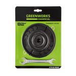 Головка триммерная с леской в сборе для триммеров Greenworks 82V, (2949907)