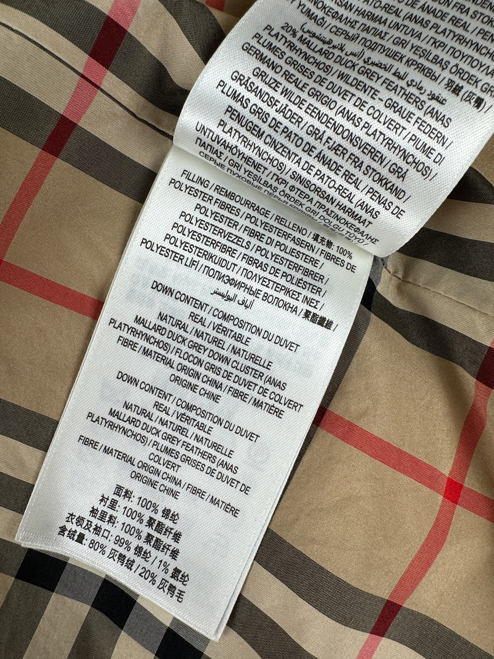Пуховик Burberry