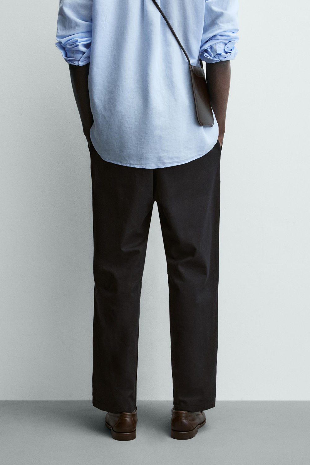БРЮКИ RELAXED FIT ИЗ ХЛОПКА И ЛЬНА — ZARA · 4470/460