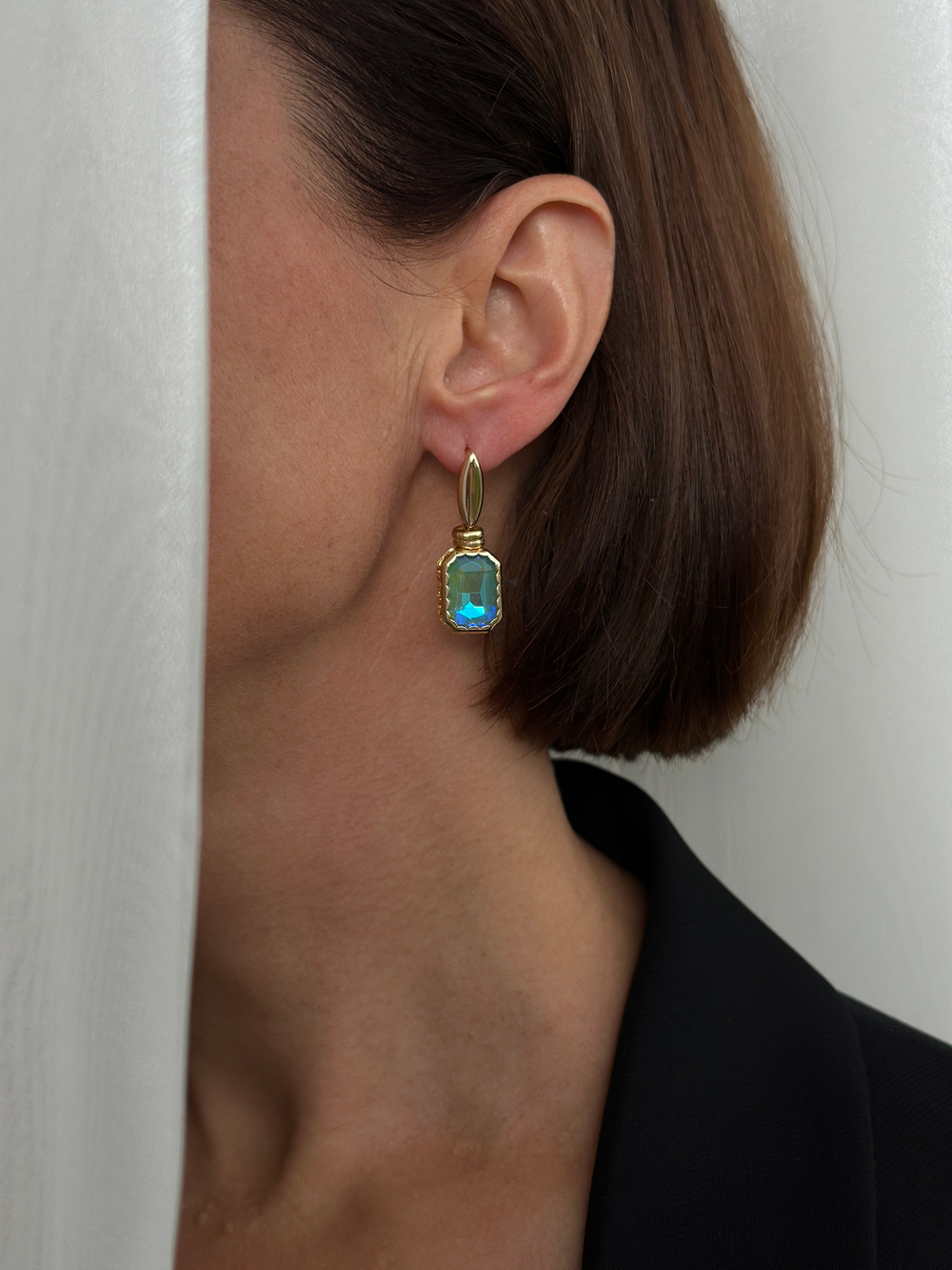 HMG 1309 Crystal Серьги tq  арт.0679