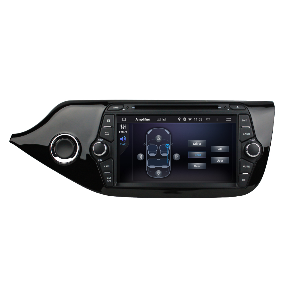 Установочный комплект для KIA Ceed II 2012+ (рамка глянец)  KUBERG KD-8055-P6