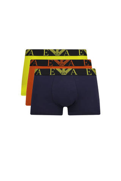 Трусики-боксеры 3шт. Emporio Armani - лимонный(111357 3F715)