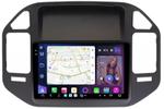 Магнитола для Mitsubishi Pajero 3, Montero 3 1999-2006 (рамка черная) - FarCar S500-TS20 монитор 9.5" 2K QLED на Android 14, Быстрейшая, CarPlay, 4G SIM-слот