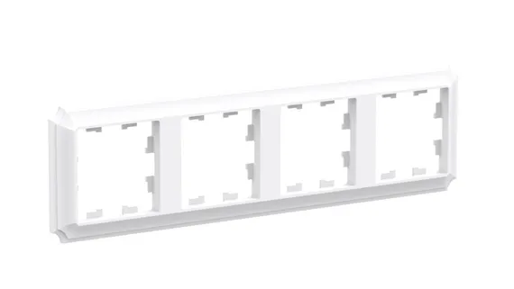 Рамка пластиковая на 4 поста универсальная Systeme Electric AtlasDesign Antique Лотос ATN101304