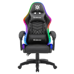 Кресло офисное Игровое кресло Core Черный,RGB,класс 4,PU DEFENDER (64047)