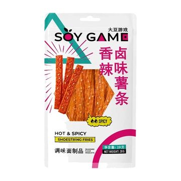 Латяо Soy Game Hot & Spicy Shoestring Fries, острая соломка фри, 28 г