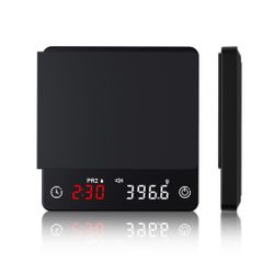 Весы кофейные портативные черные 0,1-2000гр 9,6*10,1 см h2 см USB зарядка P.L. Barbossa