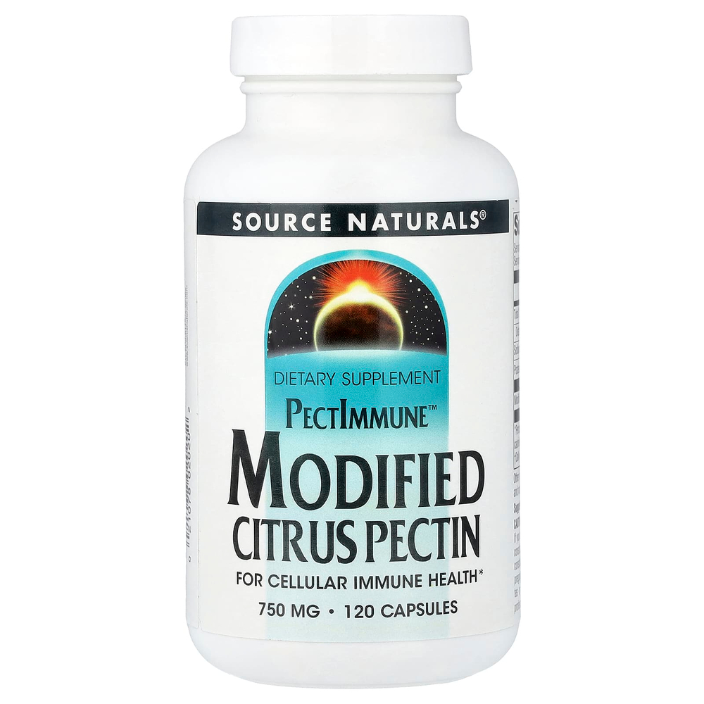 Source Naturals, PectImmune™, модифицированный цитрусовый пектин, 120 капсул