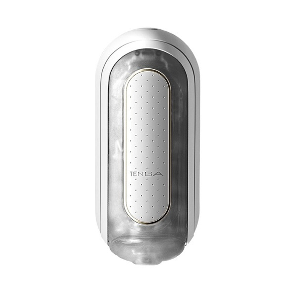 Белый мастурбатор с вибрацией Tenga Flip Zero TFZ-101