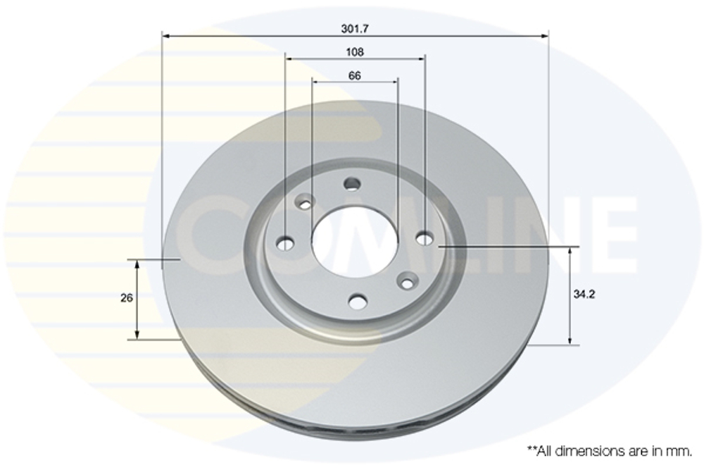 COMLINE - ADC1592V-CML - Brake Disc
