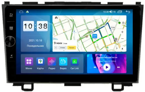 Магнитола для Honda CR-V 2006-2012 - Parafar PF978FHDAV на Android 13, CarPlay, 4G SIM-слот