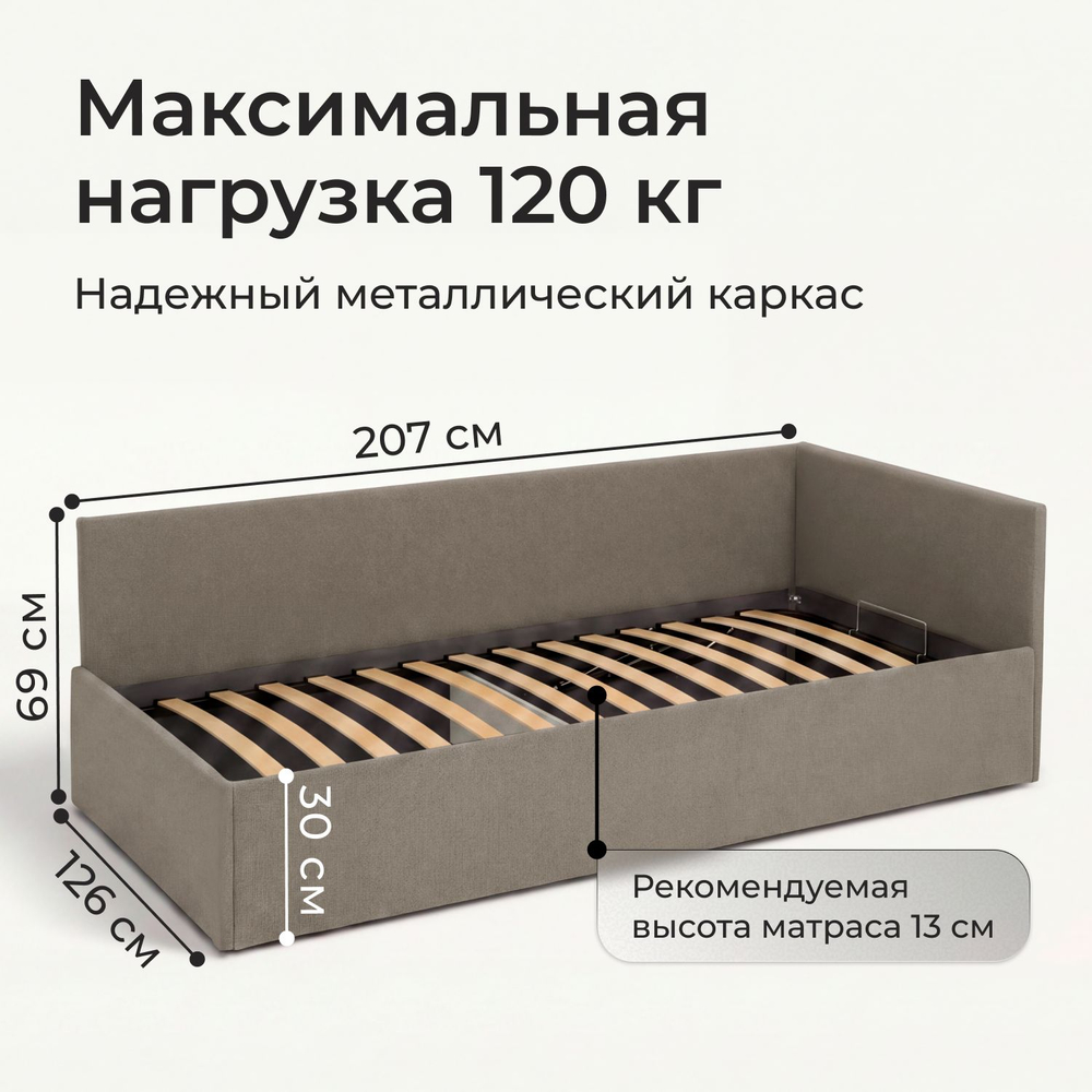 Кровать односпальная Алекс