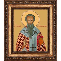 Тарасий Константинопольский Святитель. Икона на холсте.