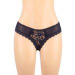 Трусики Sexy Floral, синие, M-L