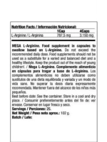 Аминокислота Quamtrax Mega L-Arginine 100 капсул
