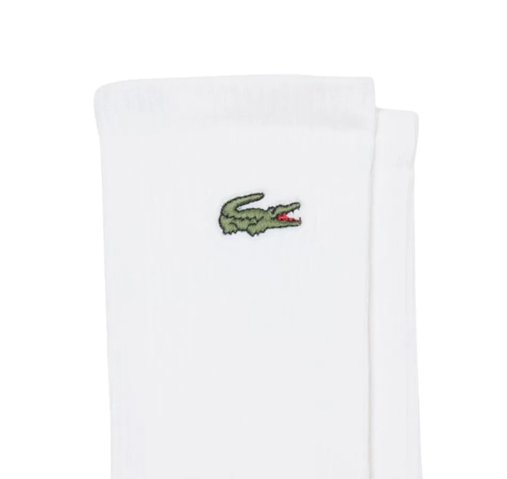 Теннисные носки Lacoste Long Ribbed 3P - white
