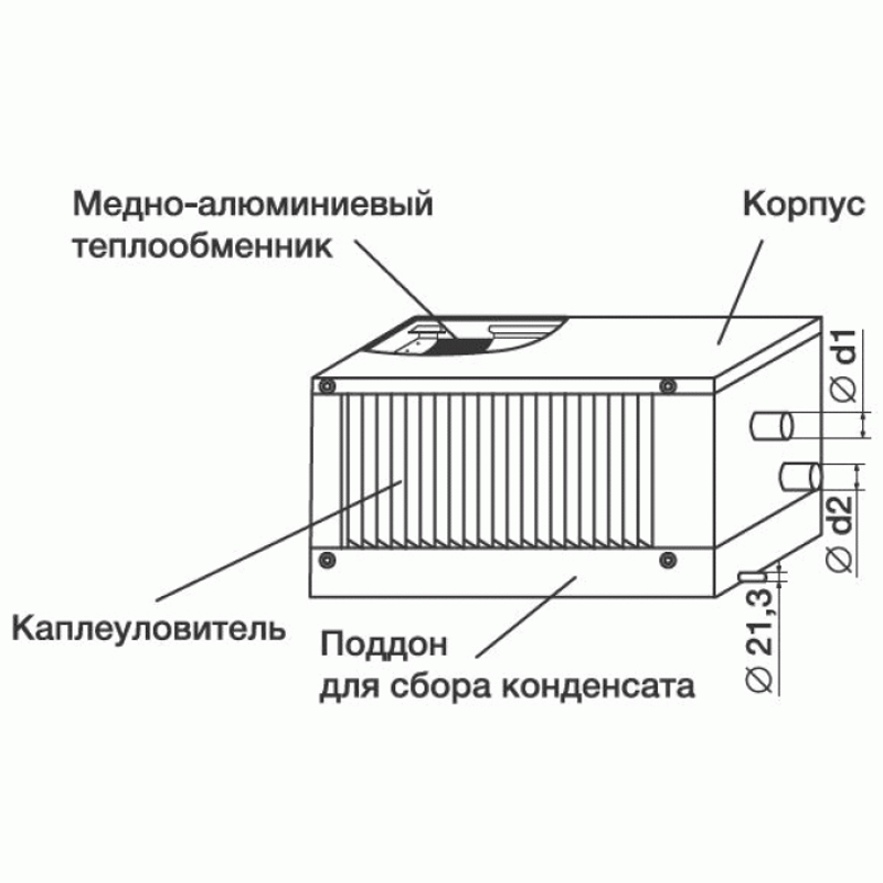 Фреоновый охладитель WHR-R 500x250-3