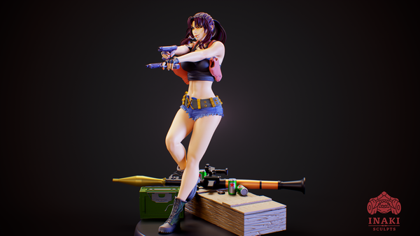Фигурка Реви Пираты Чёрной лагуны Revy Black Lagoon Rebecca