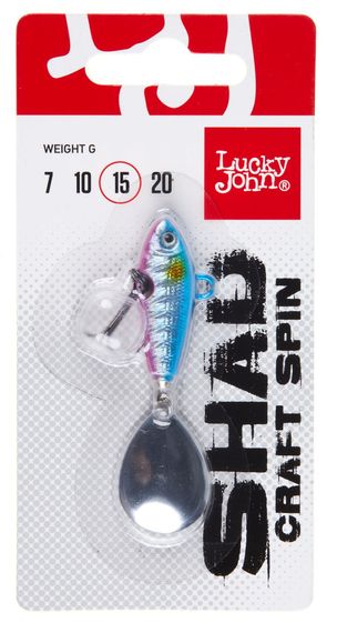 Тейл-спиннер Lucky John SHAD CRAFT SPIN 15.0г 018 в блистере