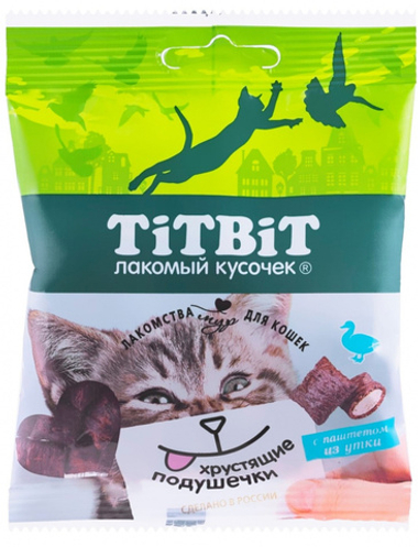 Подушечки Titbit с паштетом из утки для кошек 30 г