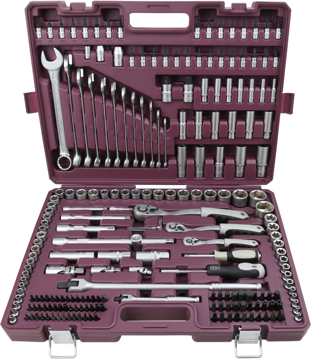 Набор инструмента универсальный 1/4", 3/8", 1/2"DR, 217 предметов Thorvik TS217